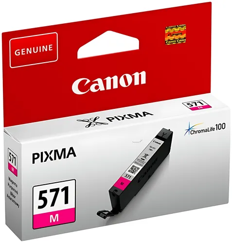Canon 0387C001/CLI-571M Tintenpatrone magenta, 297 Seiten ISO/IEC 24711 182 Fotos 6,5ml