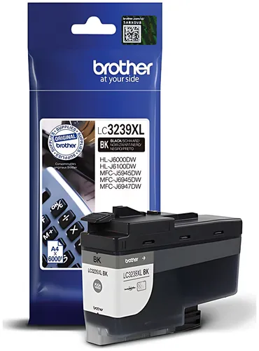 Brother LC-3239XLBK Tintenpatrone schwarz, 6.000 Seiten ISO/IEC 24711
