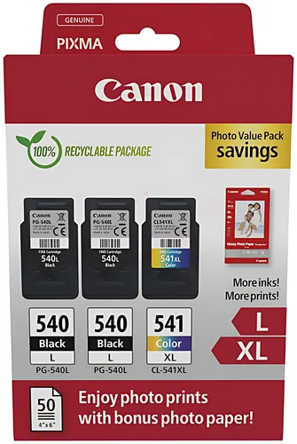 Canon 5224B015/PG-540L+CL-541XL Druckkopfpatrone Multipack 2x schwarz +1x color VE=3
