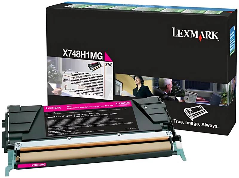 Lexmark X748H1MG Tonerkartusche magenta return program, 10.000 Seiten ISO/IEC 19798