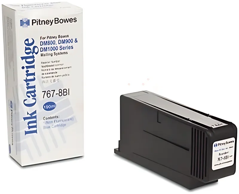 Pitney Bowes 767-8SB Tintenpatrone blau, 50.000 Seiten 190ml