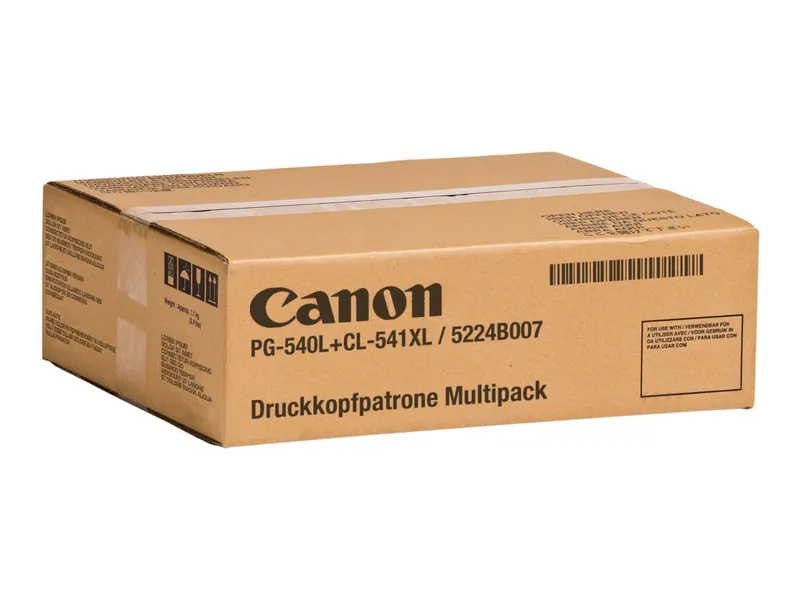 Canon 5224B007/PG-540L+CL-541XL Druckkopfpatrone Multipack schwarz + color + Fotopapier 10x15cm 50 Blatt VE=2