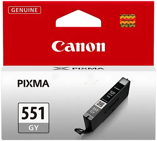 Canon 6512B001/CLI-551GY Tintenpatrone grau, 780 Seiten ISO/IEC 24711 126 Fotos 7ml