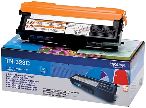 Brother TN-328C Toner cyan extra High-Capacity, 6.000 Seiten ISO/IEC 19798