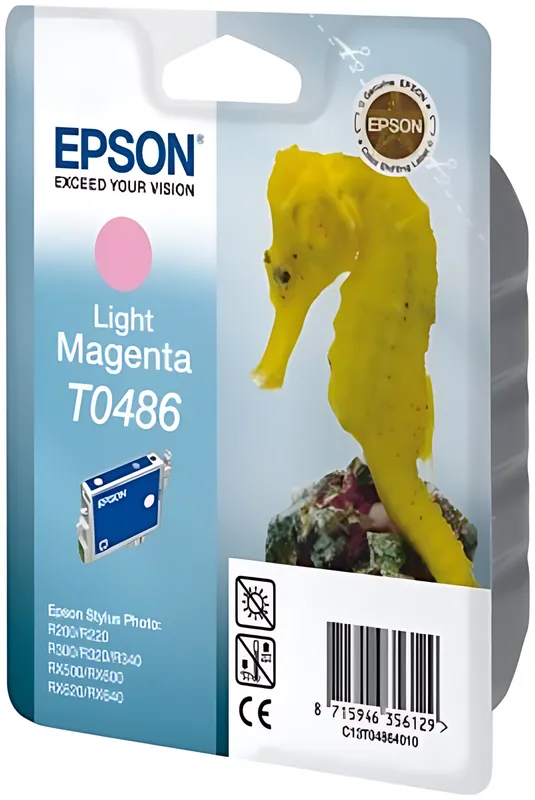 Epson C13T04864010/T0486 Tintenpatrone magenta hell, 400 Seiten/5% 13ml