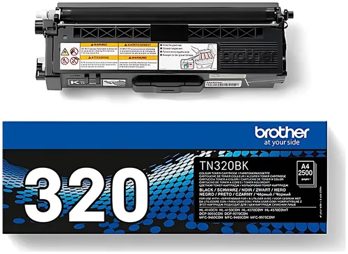 Brother TN-320BK Toner schwarz, 2.500 Seiten ISO/IEC 19798