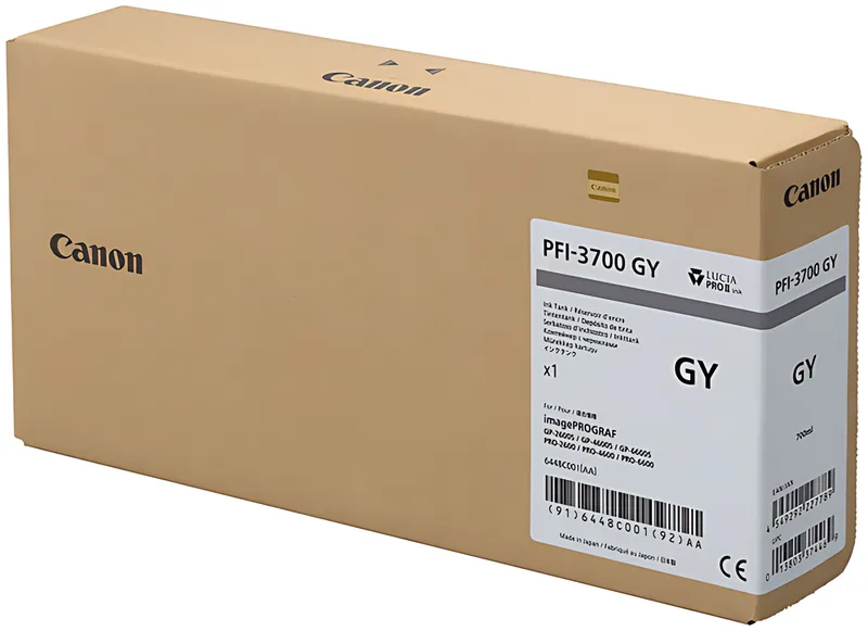 Canon 6448C001/PFI-3700GY Tintenpatrone grau 700ml