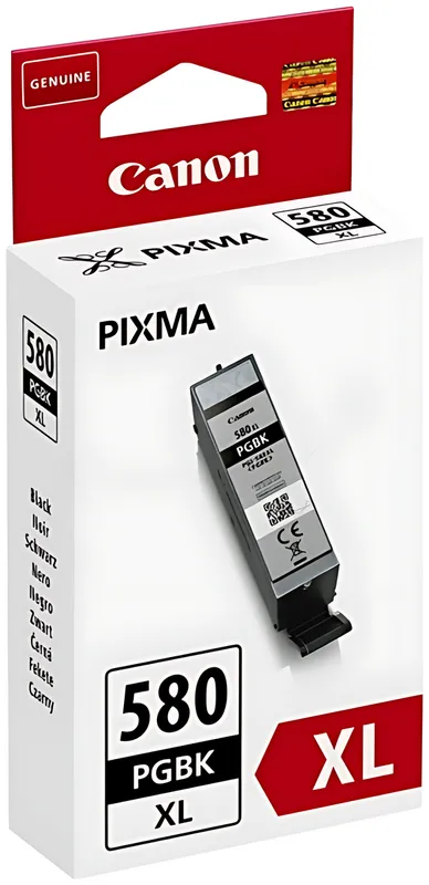 Canon 2024C001/PGI-580PGBKXL Tintenpatrone schwarz High-Capacity, 400 Seiten ISO/IEC 19752 18,5ml