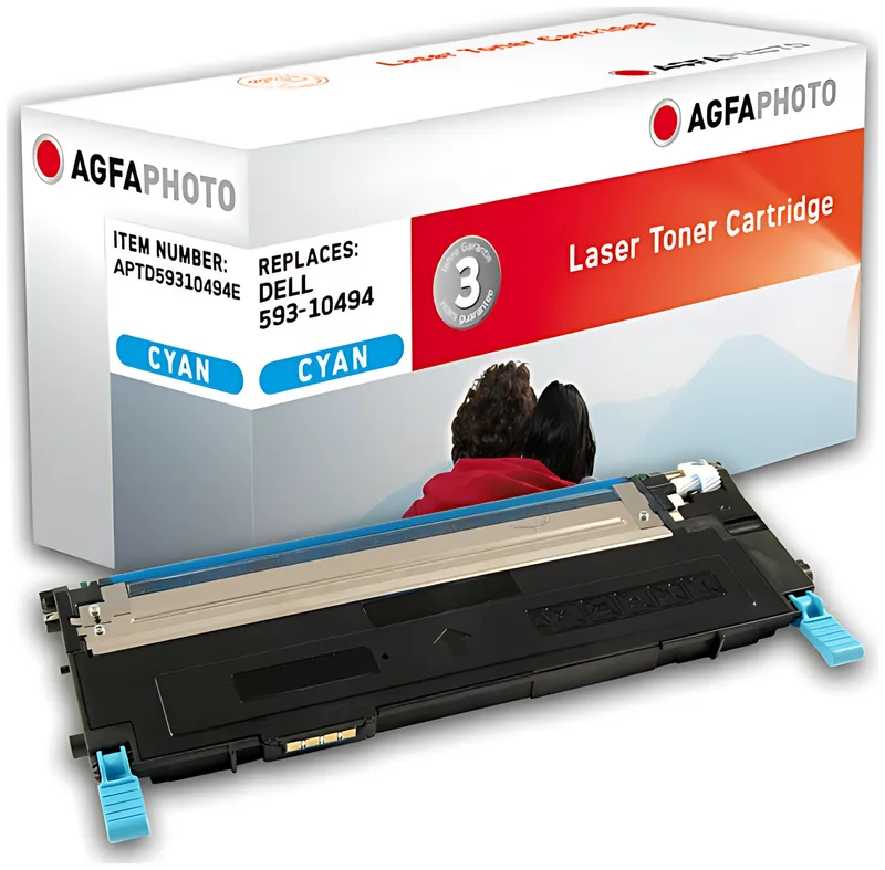 AgfaPhoto APTD59310494E Toner cyan, 1.000 Seiten 45 Gramm (ersetzt Dell J069K)