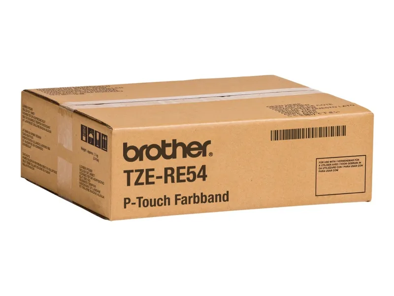 Brother TZE-RE54 DirectLabel gold auf rosa nicht klebend textil 24mm x 4m