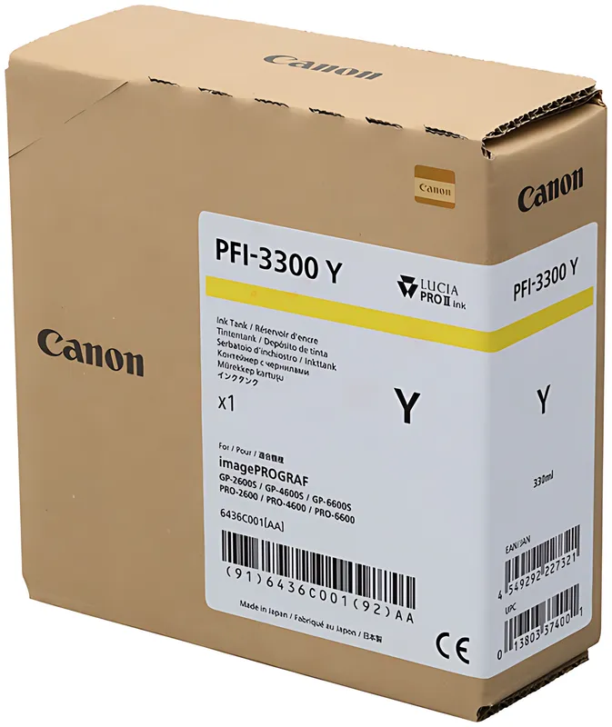 Canon 6436C001/PFI-3300Y Tintenpatrone gelb 330ml