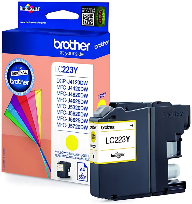 Brother LC-223Y Tintenpatrone gelb, 550 Seiten ISO/IEC 24711 5.9ml