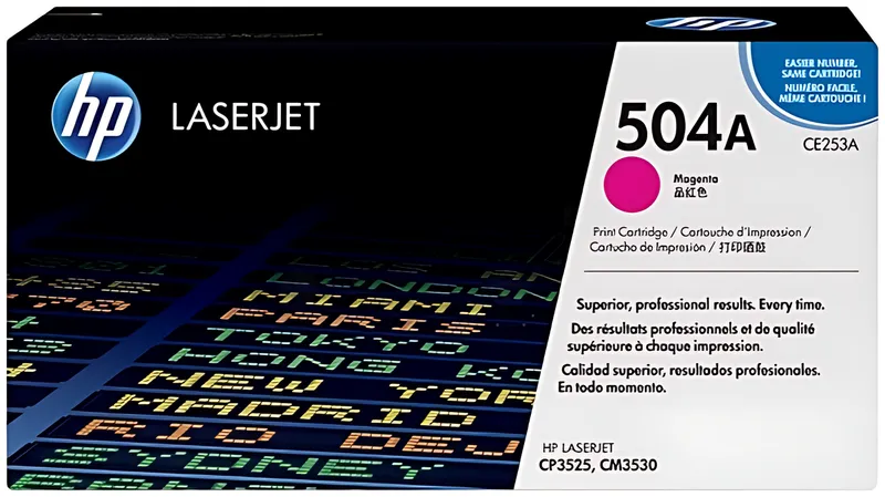 HP CE253A/504A Tonerkartusche magenta, 7.000 Seiten ISO/IEC 19798