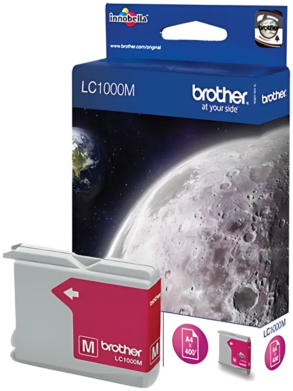 Brother LC-1000M Tintenpatrone magenta, 400 Seiten ISO/IEC 24711 6.5ml
