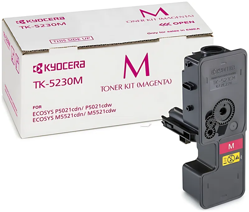 Kyocera 1T02R9BNL0/TK-5230M Toner-Kit magenta, 2.200 Seiten ISO/IEC 19752