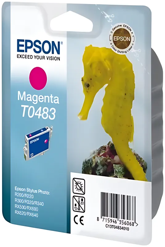 Epson C13T04834010/T0483 Tintenpatrone magenta, 400 Seiten/5% 13ml