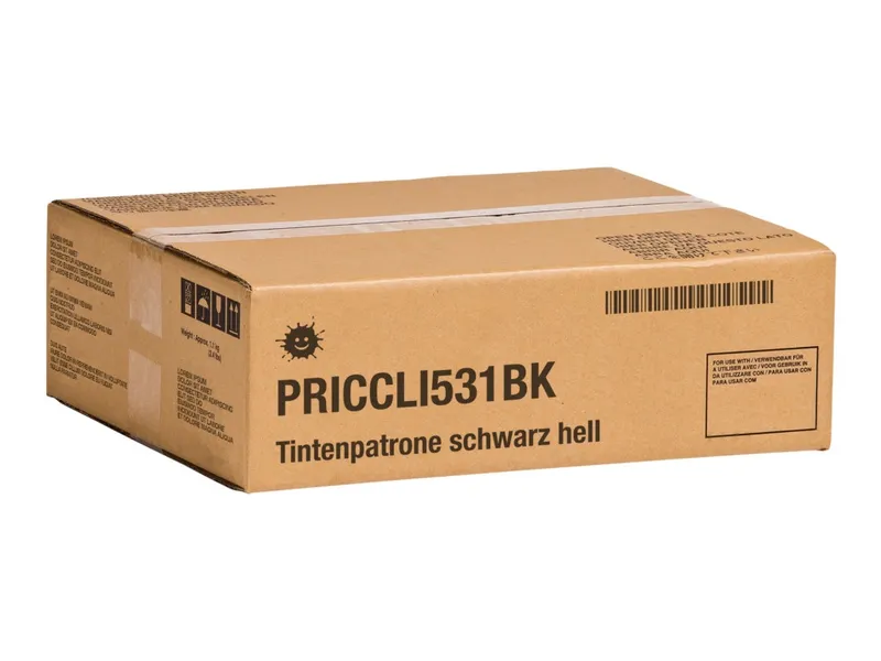 Kompatibel PRICCLI531BK Tintenpatrone schwarz foto, 400 Seiten (ersetzt Canon CLI-531BK)