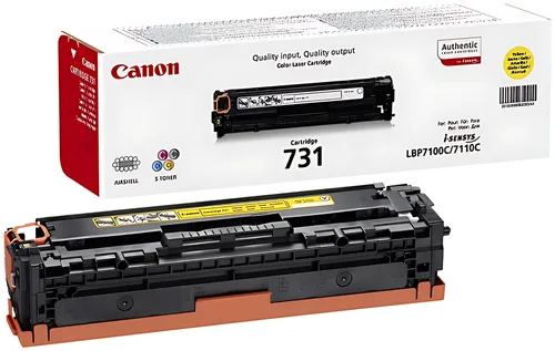 Canon 6269B002/731Y Tonerkartusche gelb, 1.500 Seiten ISO/IEC 19798