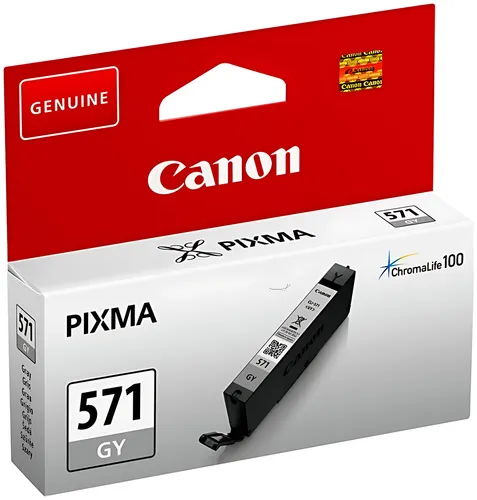 Canon 0389C001/CLI-571GY Tintenpatrone grau, 780 Seiten ISO/IEC 24711 125 Fotos 7ml