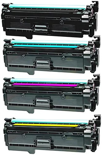 Kompatibel PRTHPCE400ARAINBOW Toner MultiPack Bk,C,M,Y VE=4 (ersetzt HP 507A/CE400A 507A/CE401A 507A/CE402A 507A/CE403A)