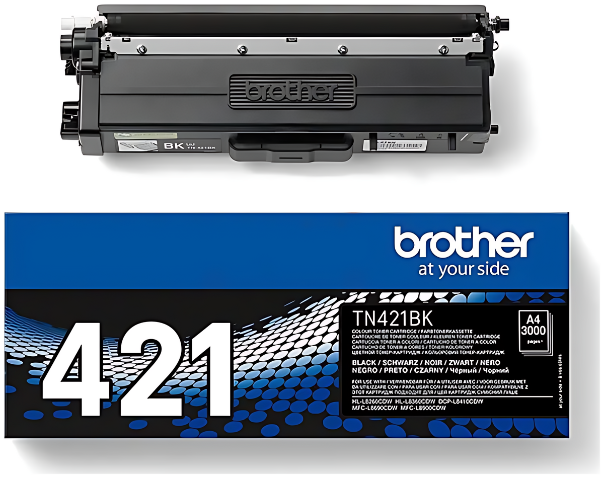 Brother TN-421BK Toner-Kit schwarz, 3.000 Seiten ISO/IEC 19752