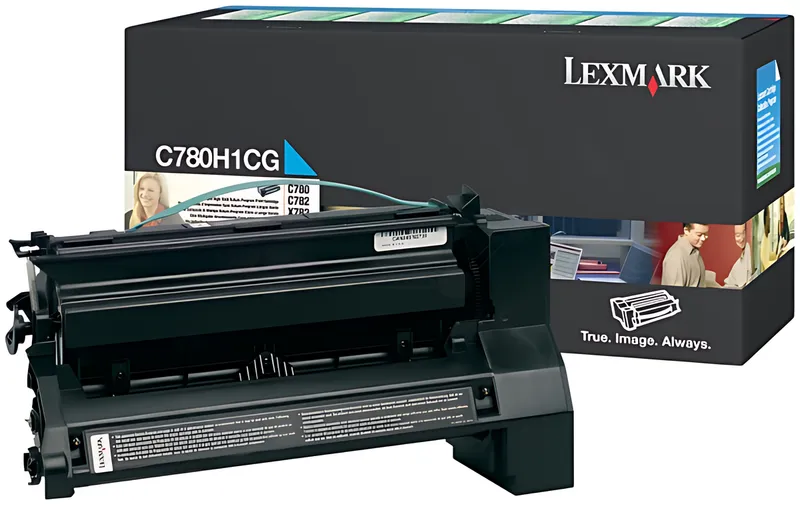 Lexmark C780H1CG Tonerkartusche cyan return program, 10.000 Seiten/5%