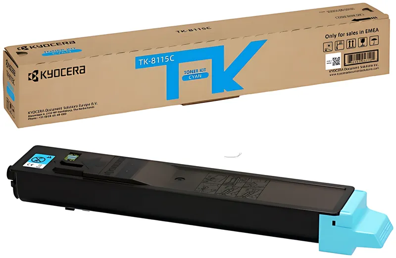 Kyocera 1T02P3CNL0/TK-8115C Toner-Kit cyan, 6.000 Seiten ISO/IEC 19752