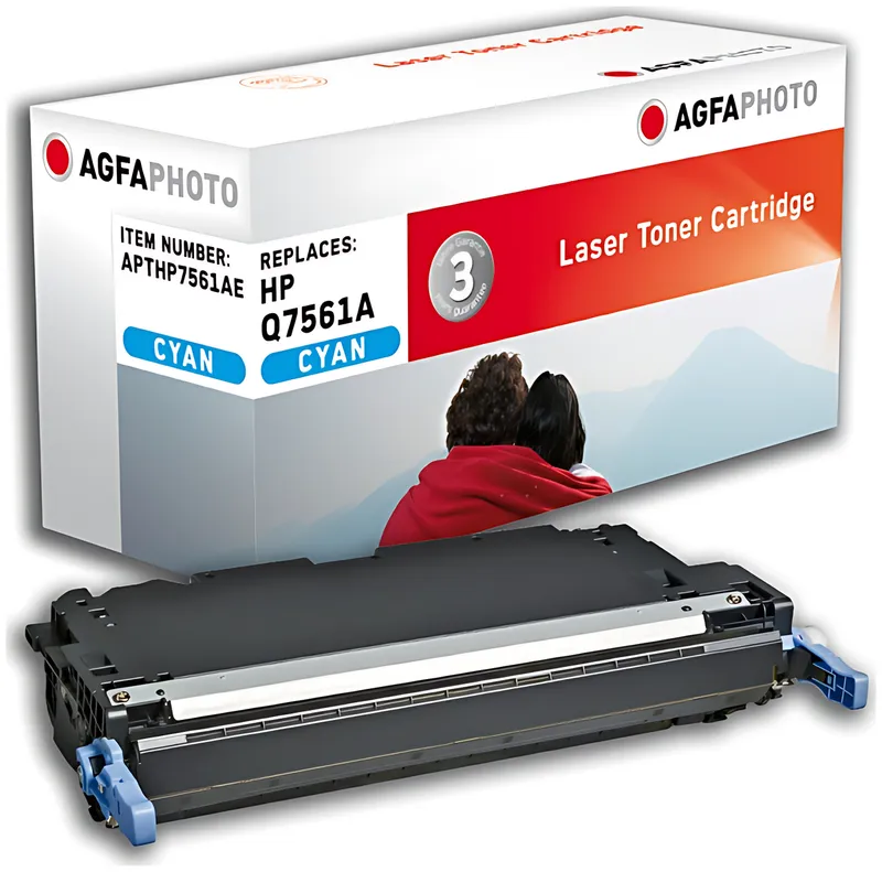 AgfaPhoto APTHP7561AE Tonerkartusche cyan, 3.500 Seiten 150 Gramm (ersetzt HP 314A/Q7561A)