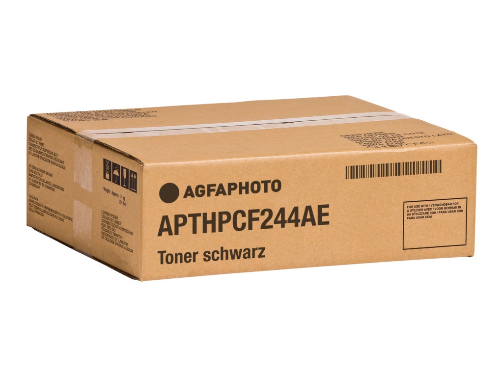 AgfaPhoto APTHPCF244AE Tonerkartusche, 1.000 Seiten 55 Gramm (ersetzt HP 44A/CF244A)
