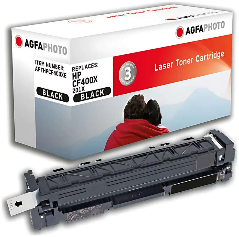 AgfaPhoto APTHPCF400XE Tonerkartusche schwarz, 2.800 Seiten 60 Gramm (ersetzt HP 201X/CF400X)