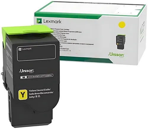 Lexmark 78C20Y0 Toner-Kit gelb return program, 1.400 Seiten