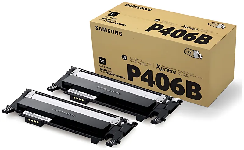 Samsung CLT-P406B/ELS/P406B Toner schwarz Doppelpack, 2x1.500 Seiten ISO/IEC 19798 VE=2