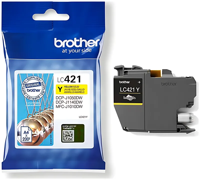 Brother LC-421Y Gelbe Tintenpatrone