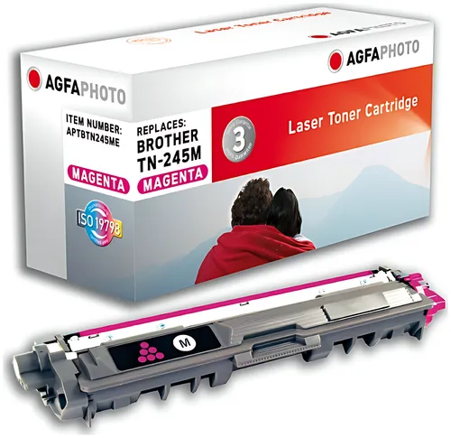 AgfaPhoto APTBTN245ME Toner-Kit magenta, 2.200 Seiten ISO/IEC 19798 55 Gramm (ersetzt Brother TN245M)