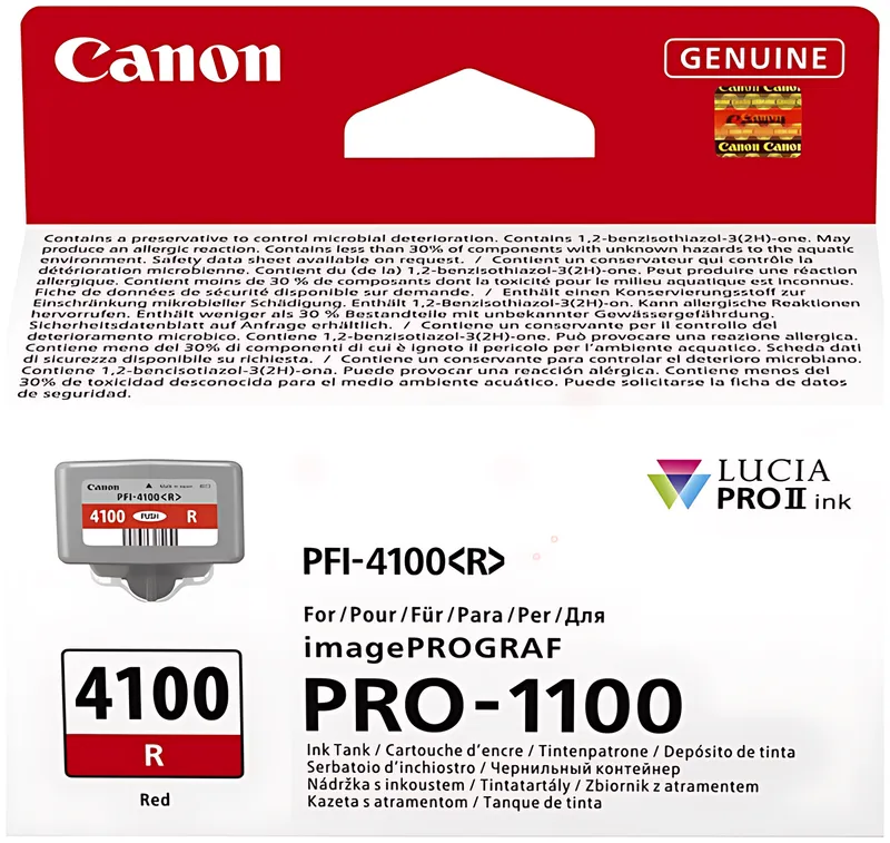Canon 6785C001/PFI-4100R Tintenpatrone rot 80ml