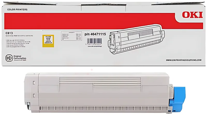 OKI 46471113 Toner-Kit gelb, 5.000 Seiten ISO/IEC 19752