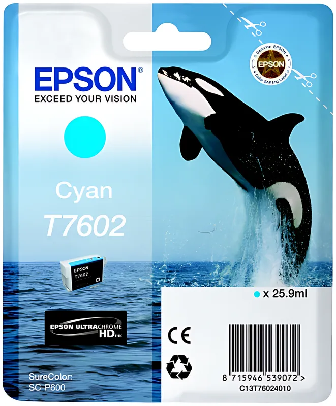 Epson T7602 Tintenpatrone cyan