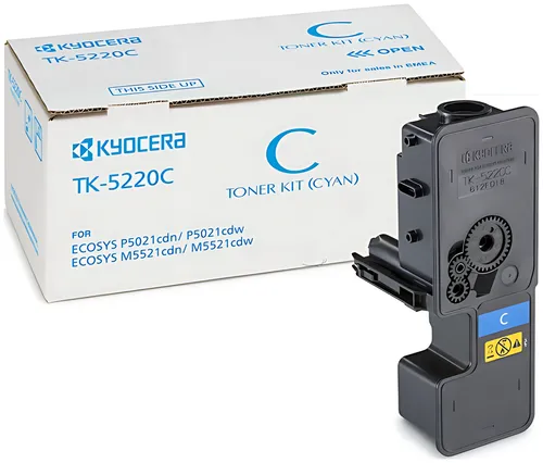 Kyocera 1T02R9CNL1/TK-5220C Toner-Kit cyan, 1.200 Seiten ISO/IEC 19752