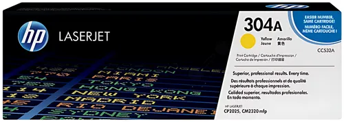 HP CC532A/304A Tonerkartusche gelb, 2.800 Seiten ISO/IEC 19798