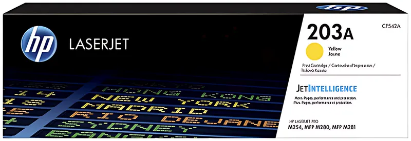 HP CF542A/203A Tonerkartusche gelb, 1.300 Seiten ISO/IEC 19798