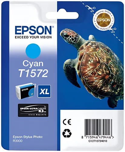 Epson C13T15724010/T1572 Tintenpatrone cyan 25.9ml