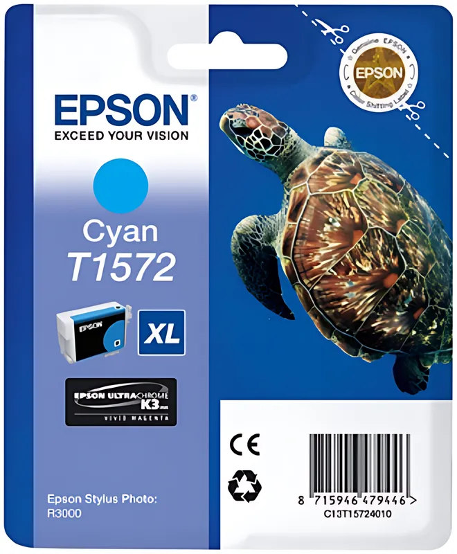 Epson C13T15724010/T1572 Tintenpatrone cyan 25.9ml