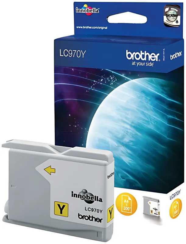 Brother LC-970Y Tintenpatrone gelb, 300 Seiten 10ml