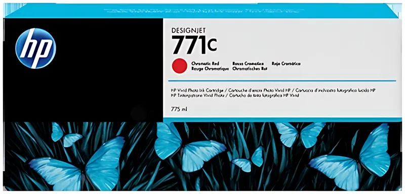HP B6Y08A/771C Tintenpatrone rot 775ml