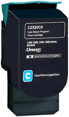 Lexmark C232HC0 Toner-Kit cyan return program, 2.300 Seiten ISO/IEC 19752