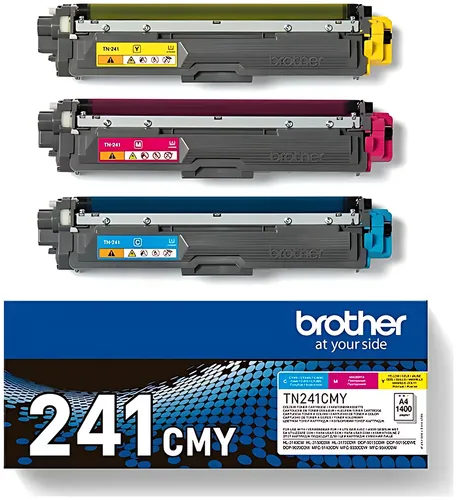 Brother TN-241CMY Toner MultiPack C,M,Y, 3x1.400 Seiten ISO/IEC 19798 VE=3