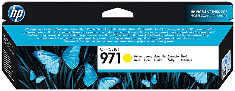 HP 971 Tintenpatrone gelb