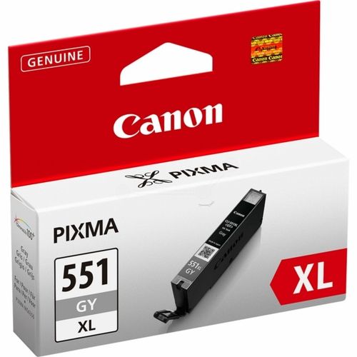 Canon 6447B001/CLI-551GYXL Tintenpatrone grau High-Capacity, 3.350 Seiten ISO/IEC 24711 275 Fotos 11ml