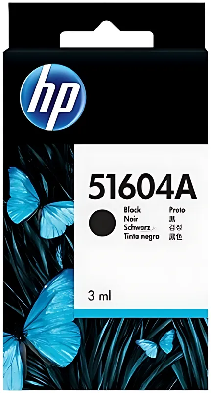 HP 51604A Druckkopfpatrone schwarz für Normalpapier, 500 Seiten 3ml