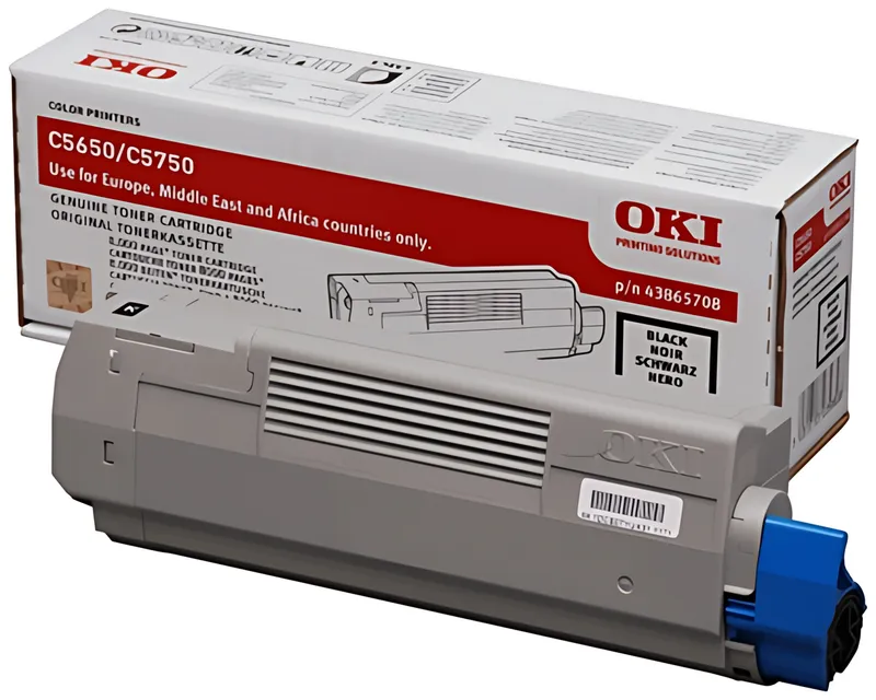 OKI 43865708 Toner schwarz, 8.000 Seiten/5%